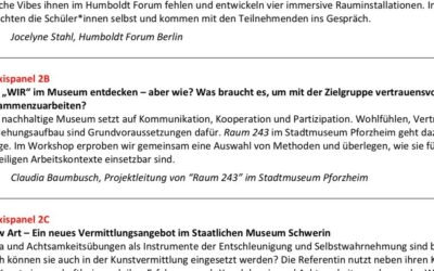 Wohlfühlen im Museum – Jahrestagung des Bundesverbands Museumspädagogik